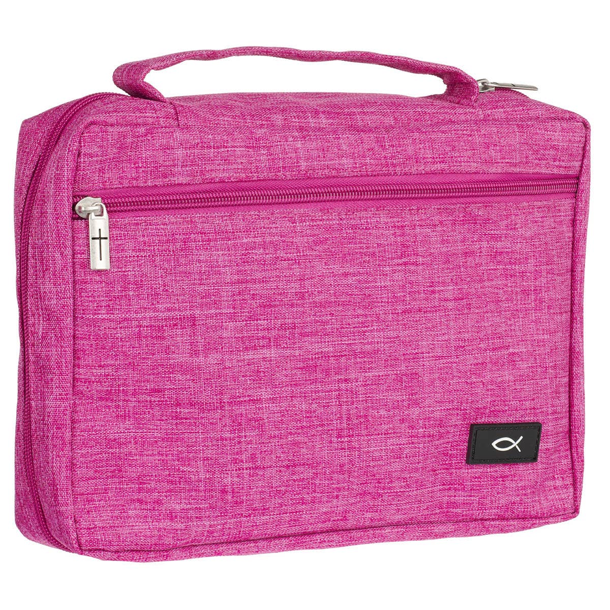 Bible Cover Value Pink Ichthus Patch: Medium