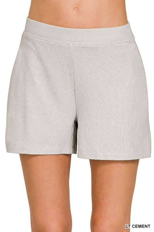Light Grey Soft Shorts