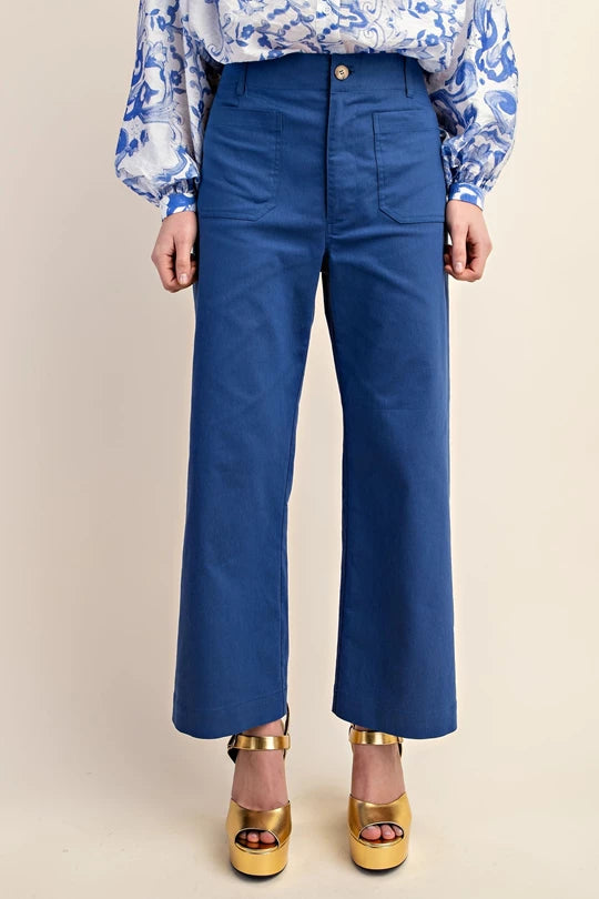 Royal Blue Cropped Pants (Final Sale)