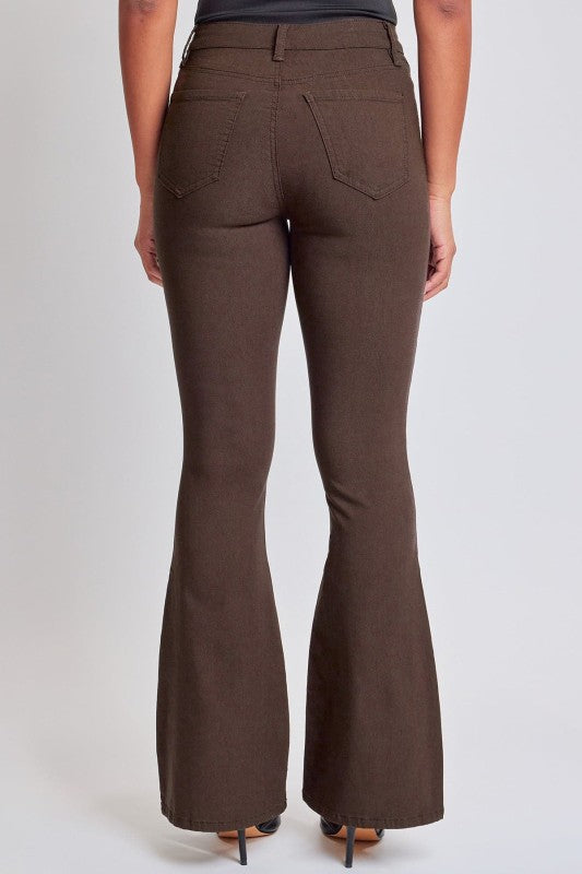 Hyperstretch Flare Pants - Brown