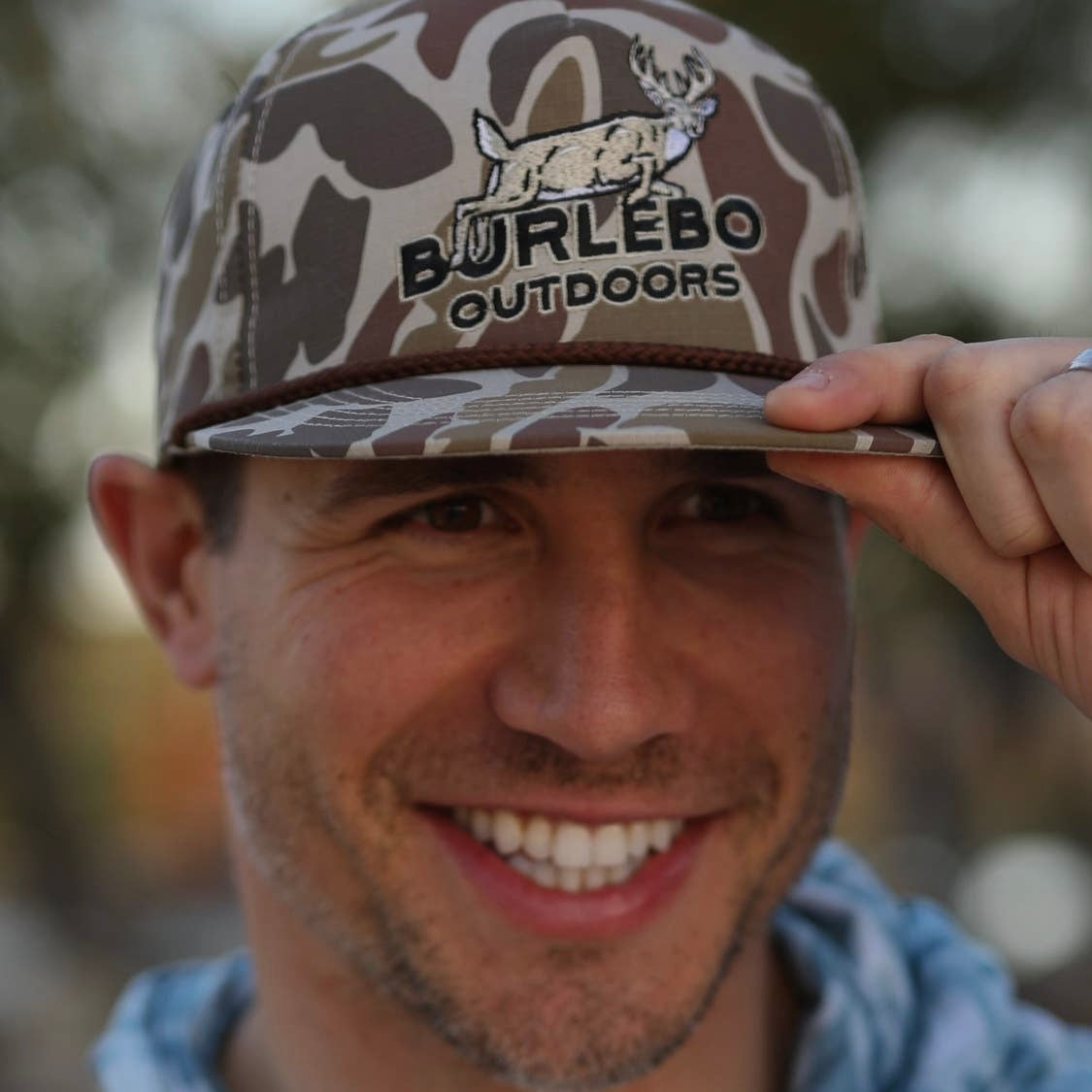 Burlebo Camo Jumping Deer Cap