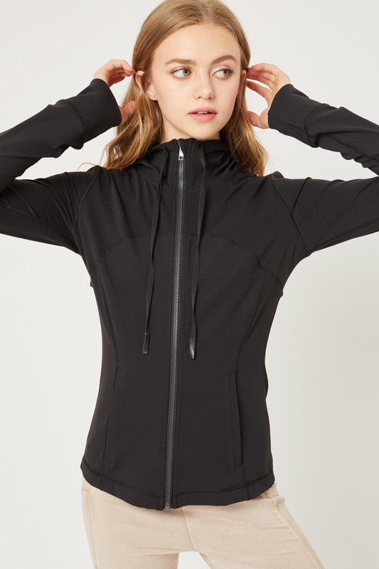 Black athletic clearance jacket