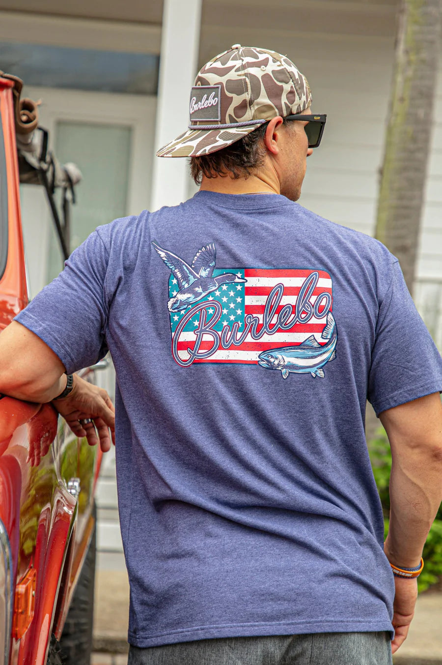 Burlebo American Flag Patch Tee
