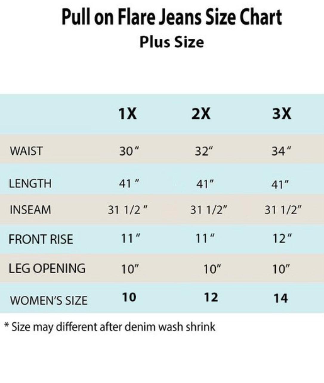 Dark Denim Pull On Flare Jeans - Plus