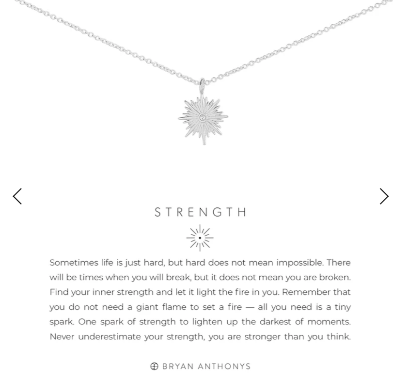 Strength Necklace by Bryan Anthonys