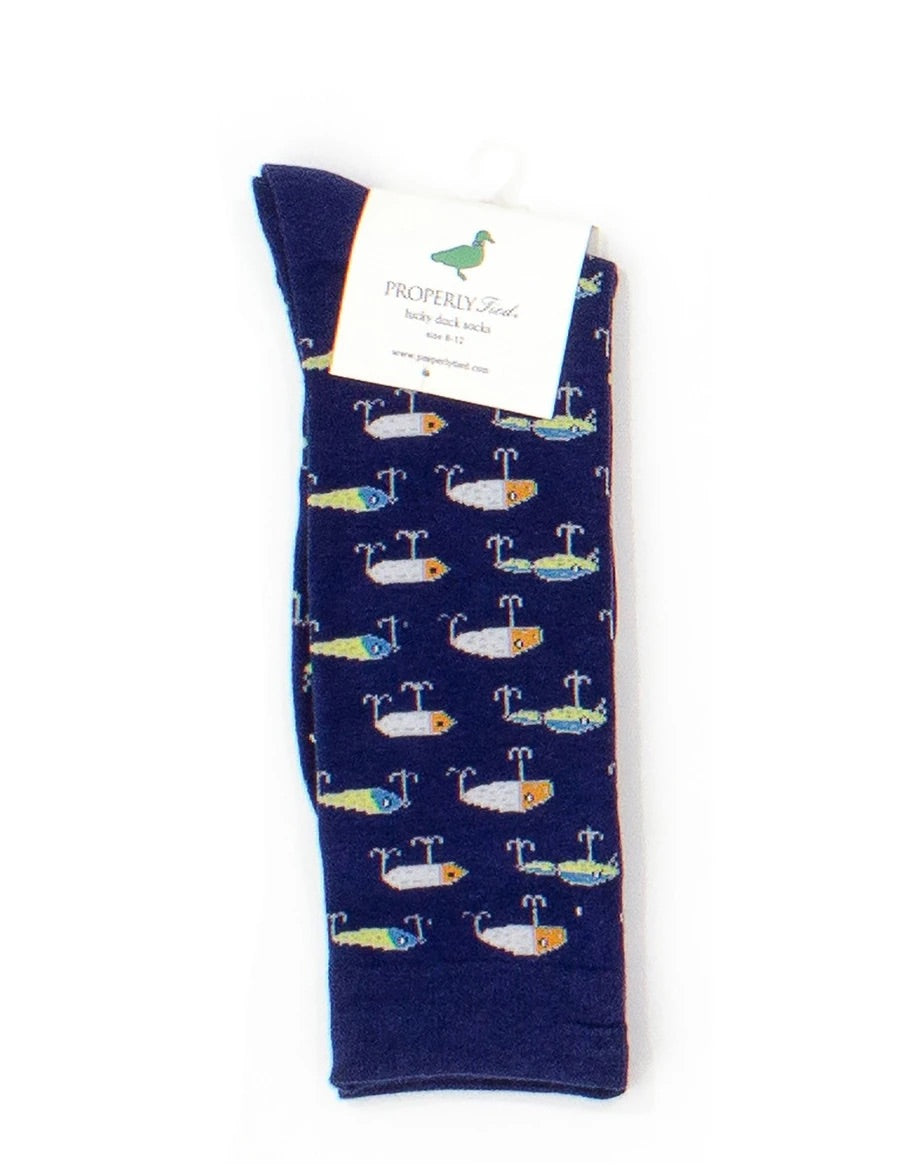 Lucky Duck Sock Vintage Lures- Kids
