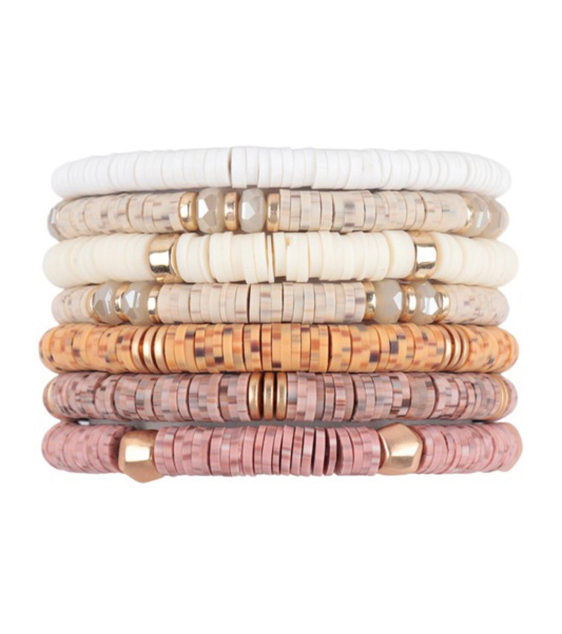 Fimo Charm Stackable Bracelet Set