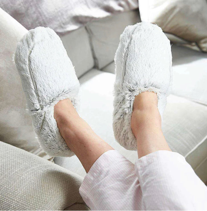 Marshmallow Gray Warmies Slippers