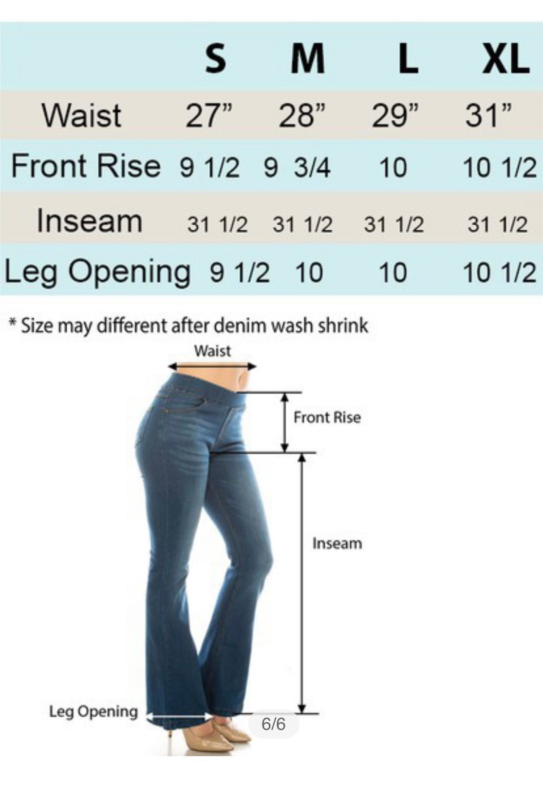 Dark Denim Pull On Flare Jeans