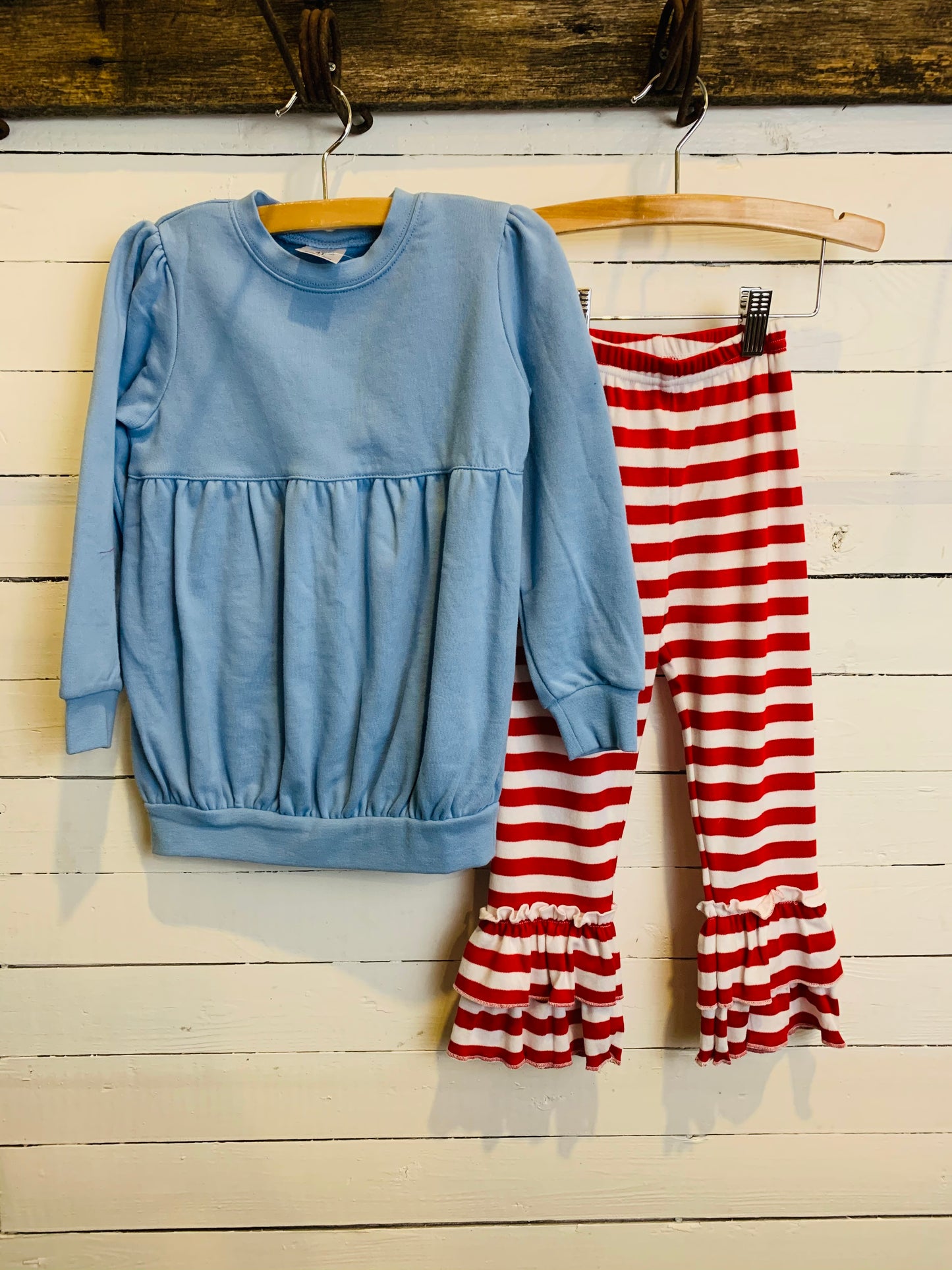 Girls Powder Blue Bubble Sweatshirt