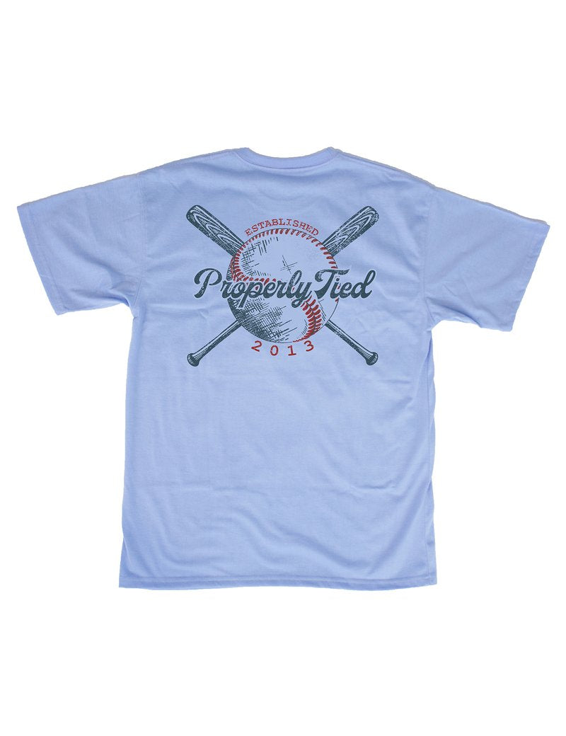 Play Ball Light Blue Short Sleeve