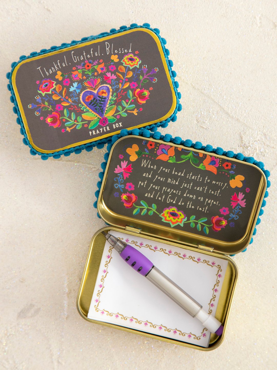 Thankful. Grateful. Blessed. Prayer Box