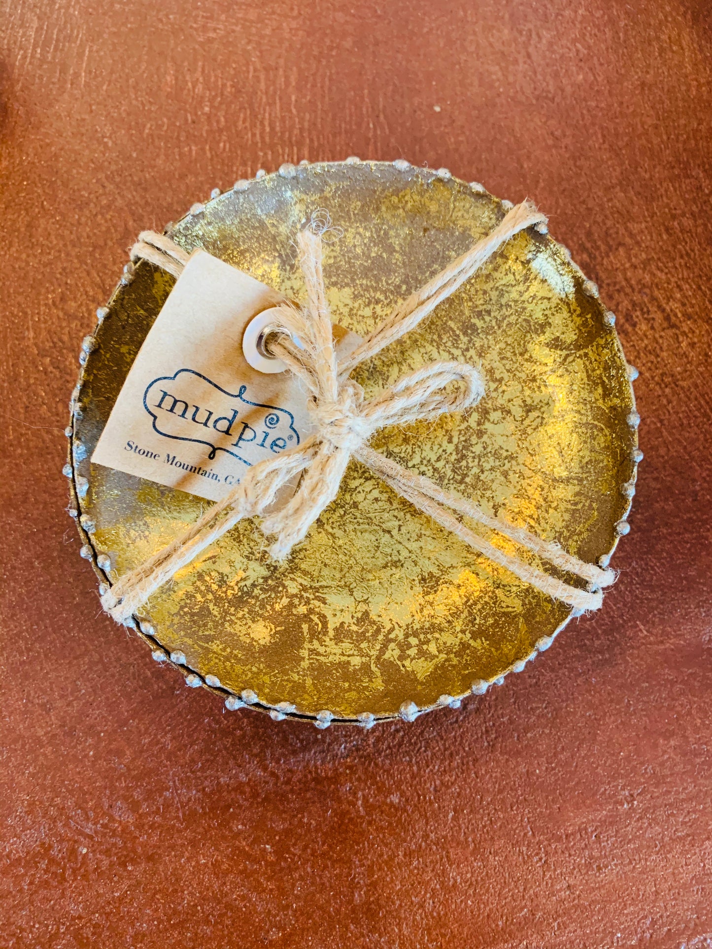 Mud Pie Tin Coaster Set of 4