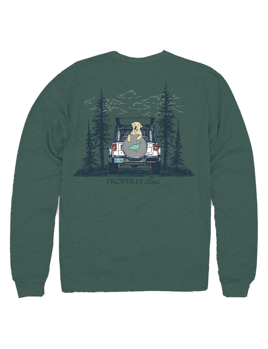 Catch A Ride Hunter Heather Long-sleeve