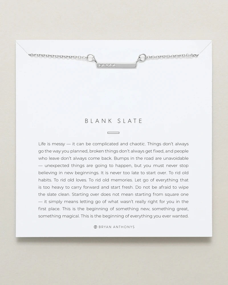 Blank Slate Necklace by Bryan Anthonys