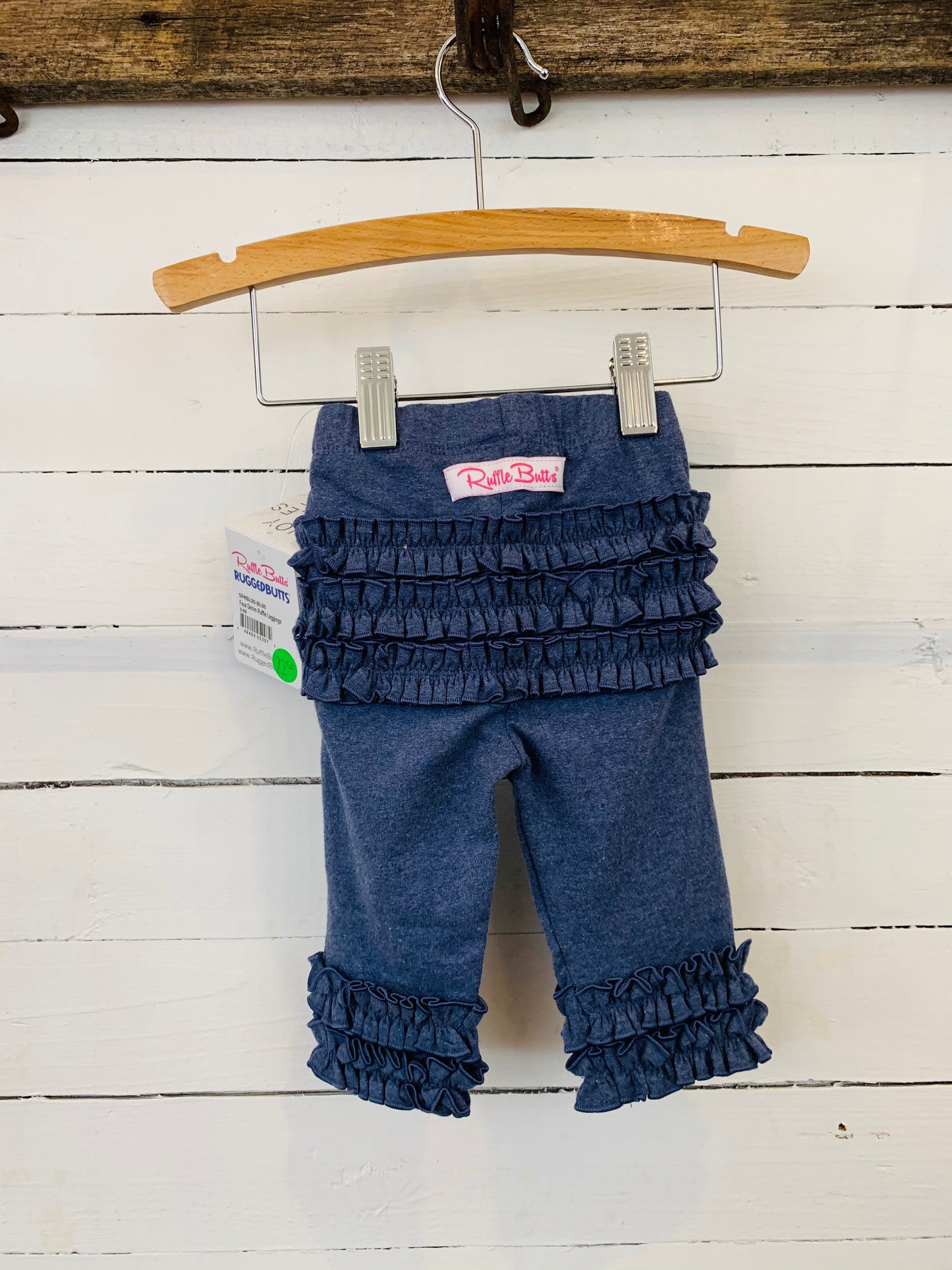Denim Ruffle Leggings- Kids