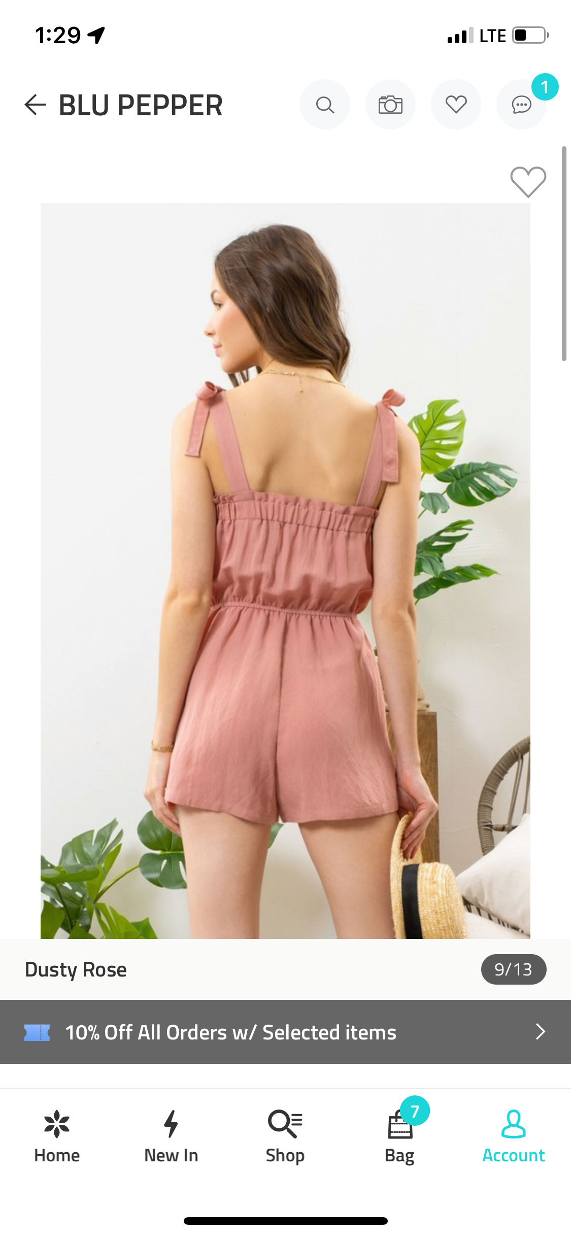Dusty Rose Sleeveless Solid Romper