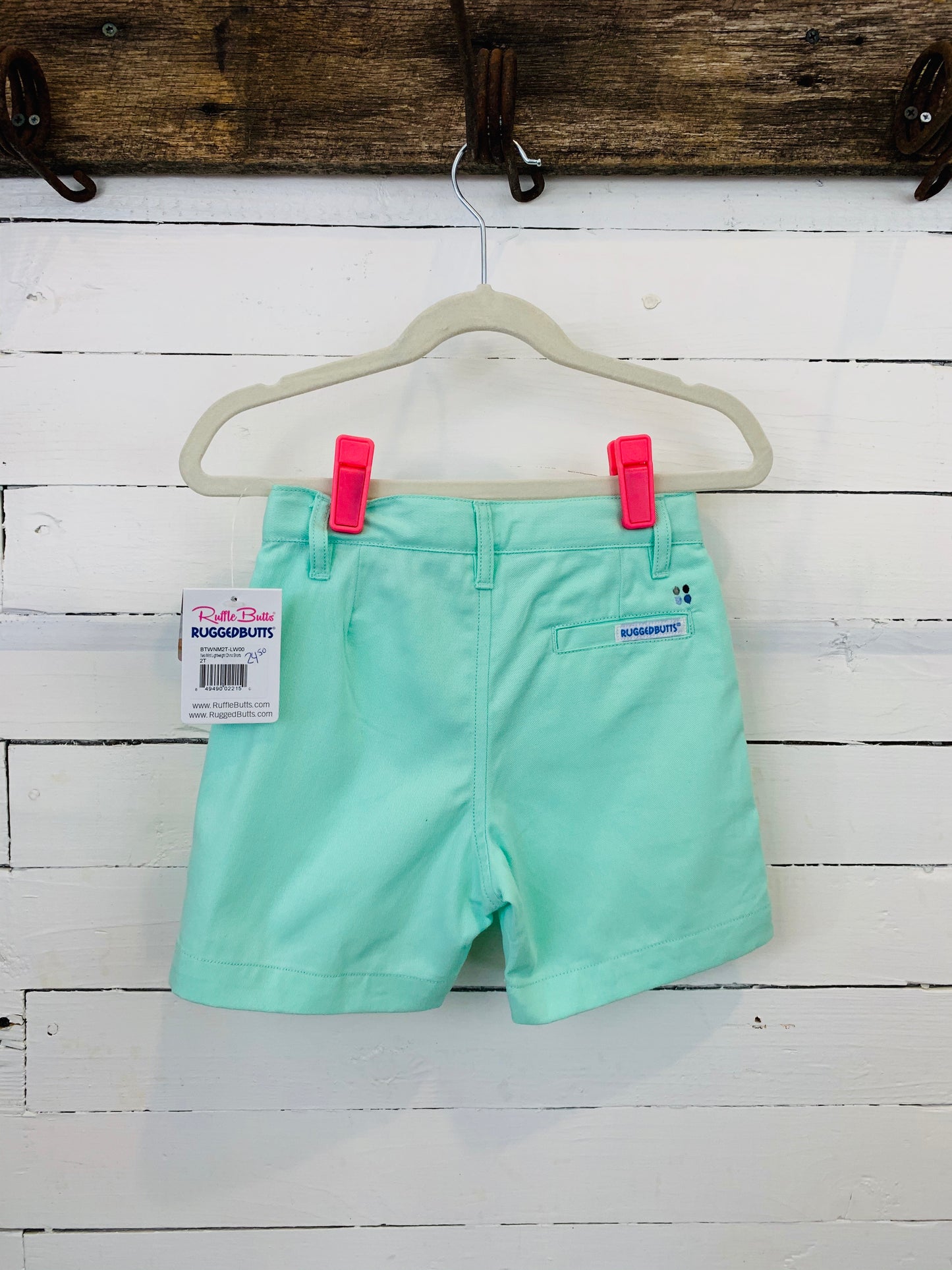 Mint Chino Shorts- Kids