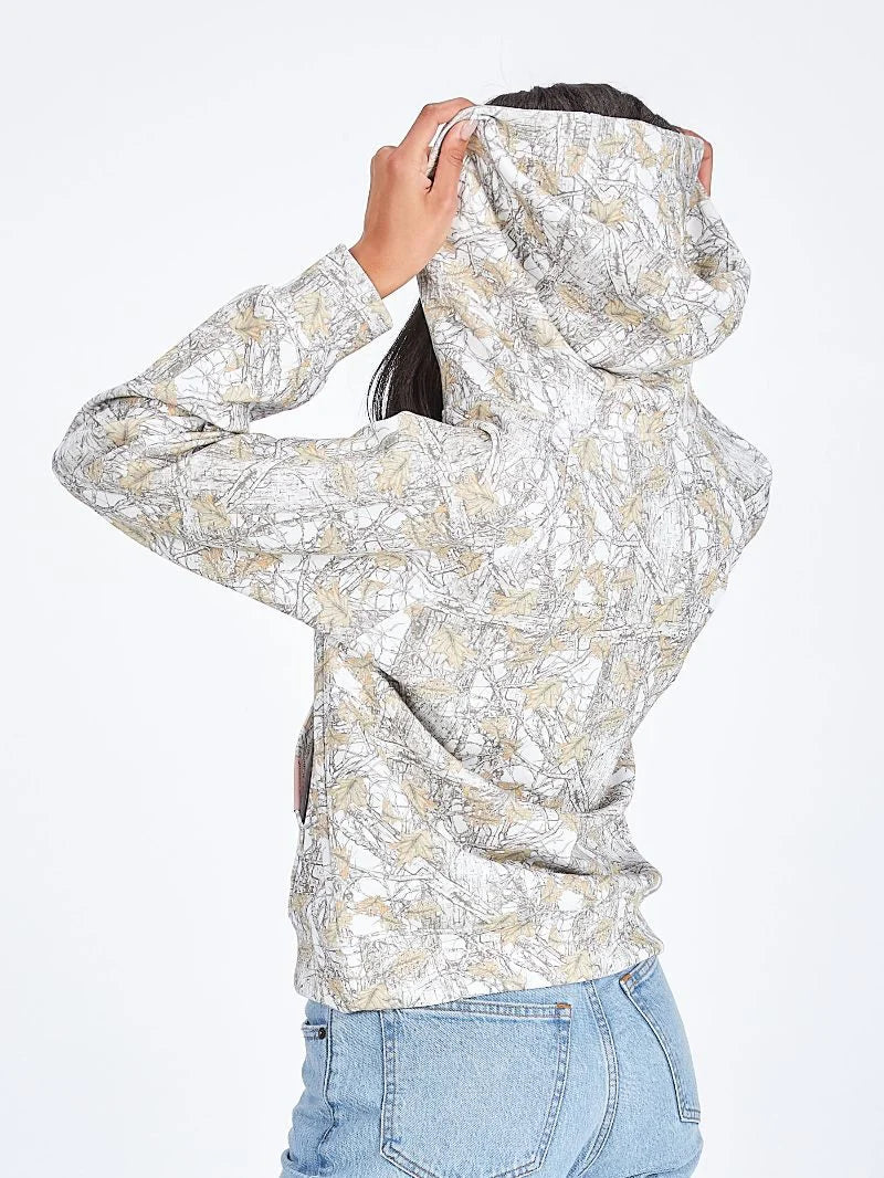 Simply Southern White Camo Half Zip Pullover