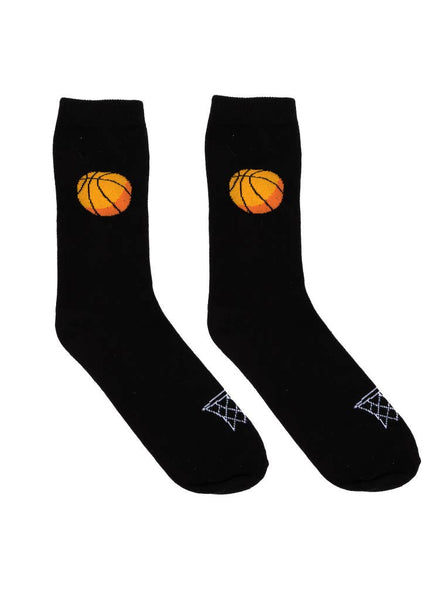 3D Packaged Crew Socks - Basketball - Black