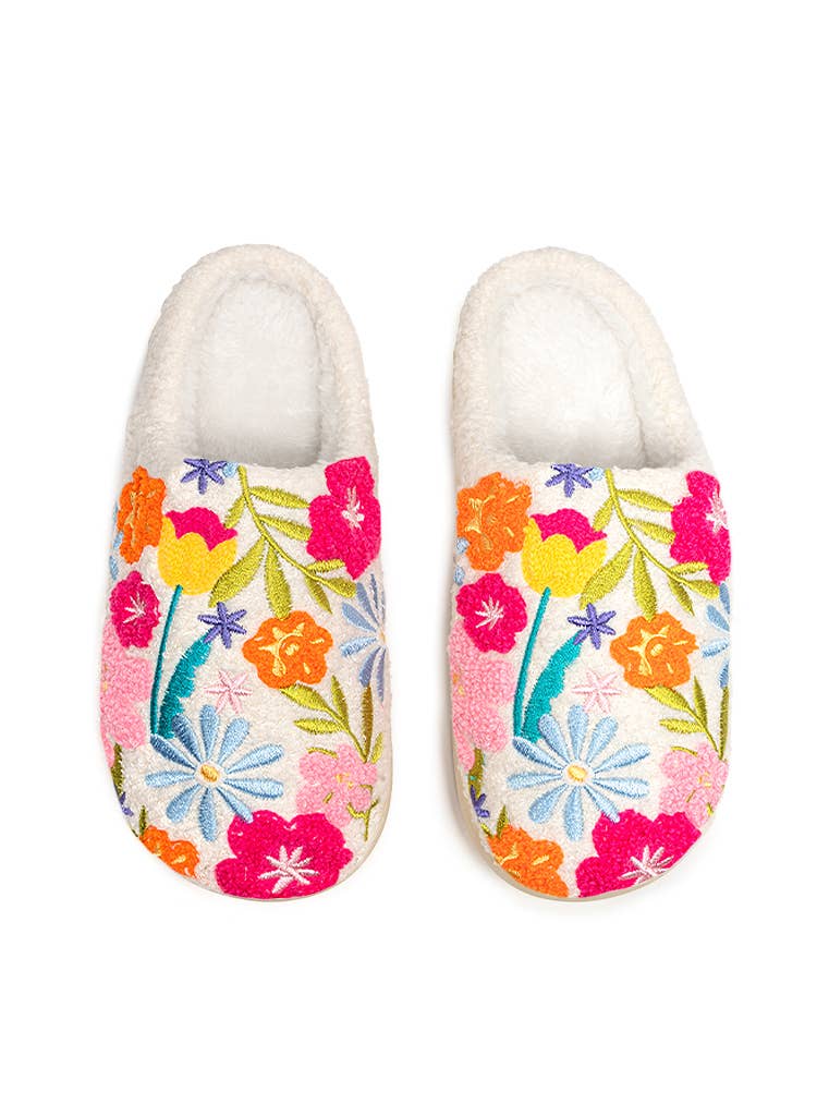 Indoor / Outdoor Slippers - Flowers in Bloom: M/L