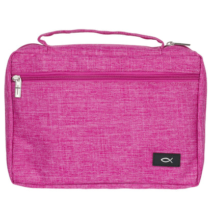 Bible Cover Value Pink Ichthus Patch: Large