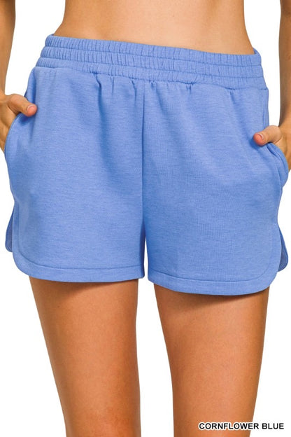 Blue Scuba Dolphin Hem Shorts
