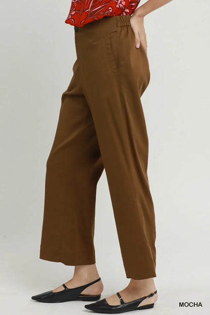 Brown Wide Leg Pants