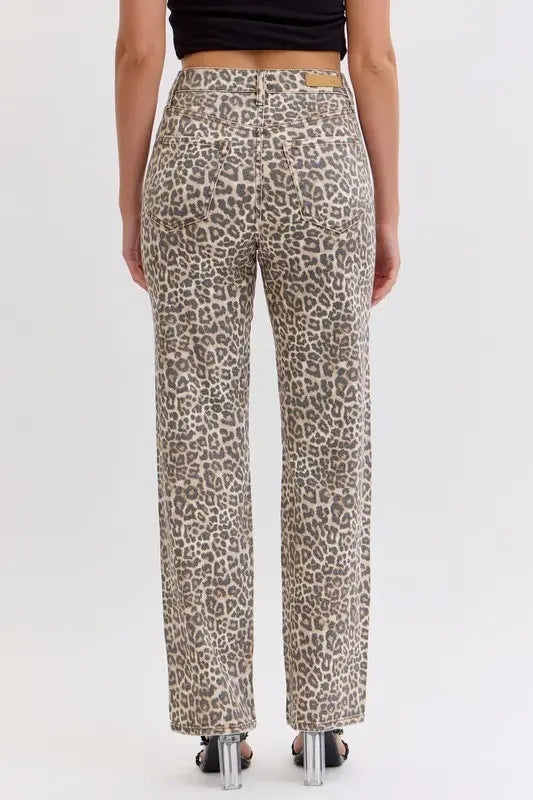 Leopard Super High Rise Jeans by Cello