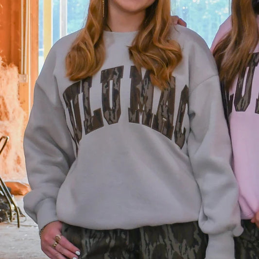 Lulu Mac Mossy Oak Bottomland Sweatshirt Greige