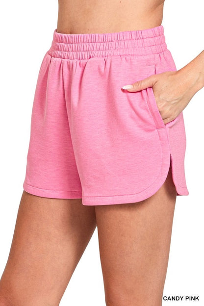 Pink Scuba Dolphin Hem Shorts