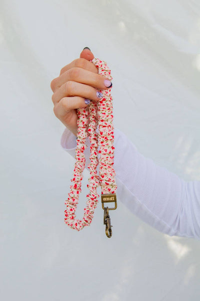 Red & Pink Floral Lanyard