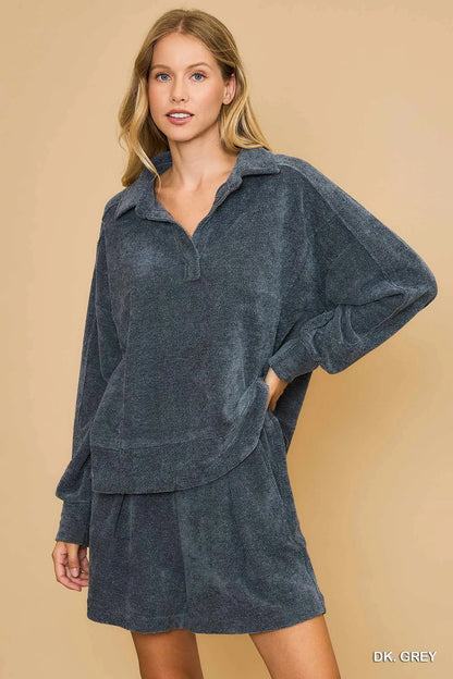 Dark Grey Loose Fit Shorts
