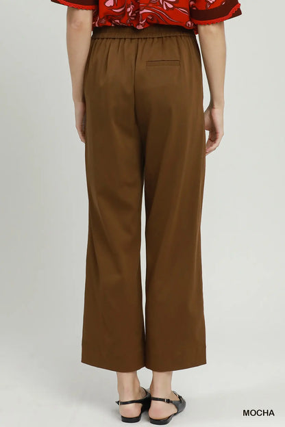 Brown Wide Leg Pants