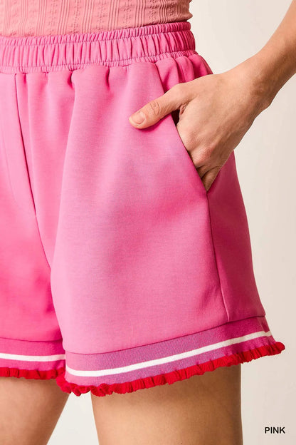 Pink Luxe Knit Short Set