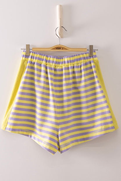 Lavender & Lemon Stripe Short Set