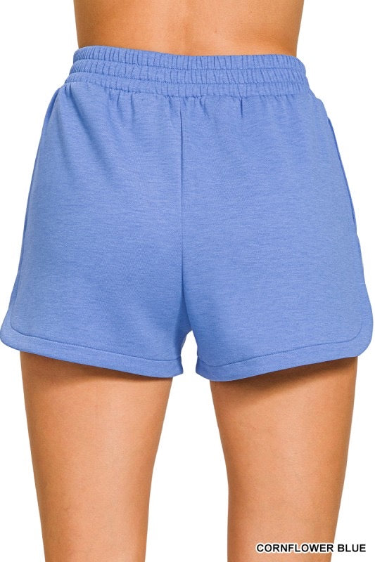 Blue Scuba Dolphin Hem Shorts