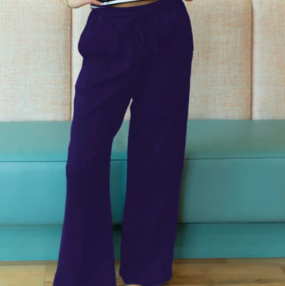 Lulu Mac Navy Waffle Pants