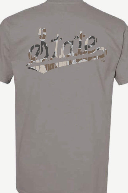 MSU State Camo Grey Comfort Colors Tshirt