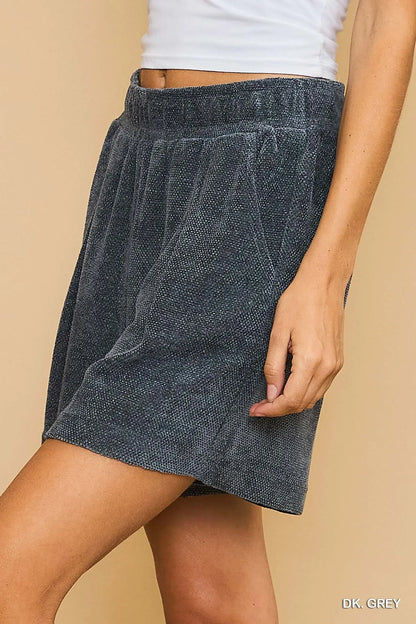 Dark Grey Loose Fit Shorts