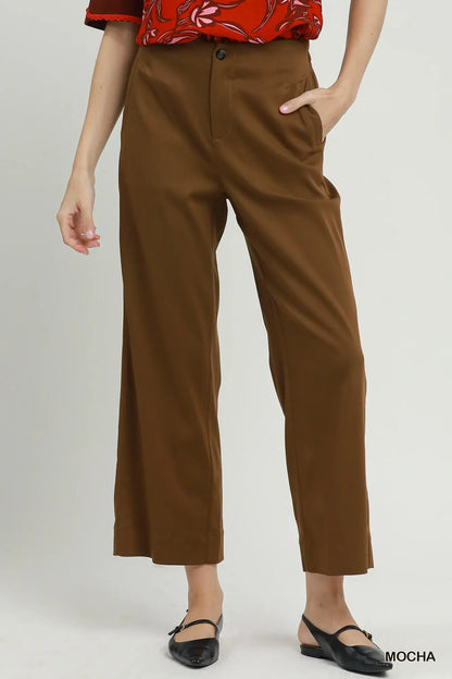 Brown Wide Leg Pants