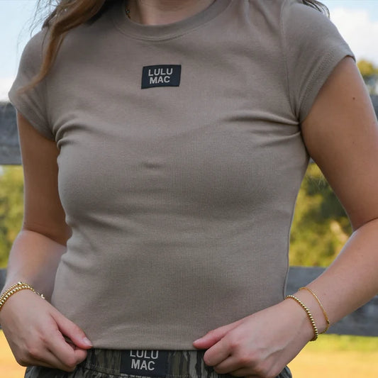 Lulu Mac Dark Taupe Babydoll Top