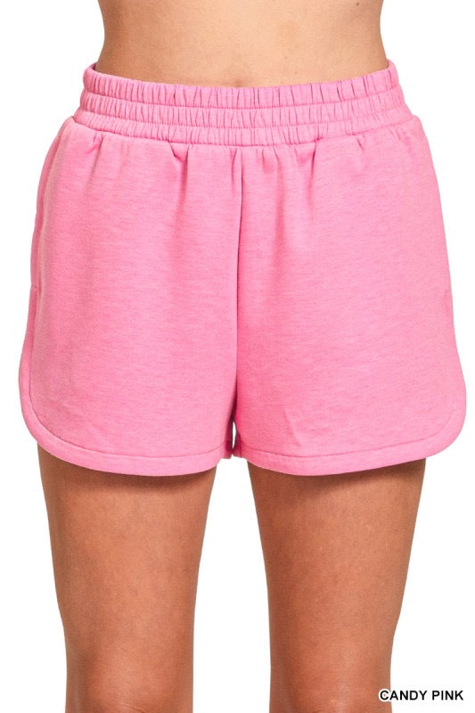 Pink Scuba Dolphin Hem Shorts