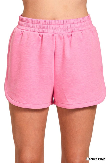 Pink Scuba Dolphin Hem Shorts