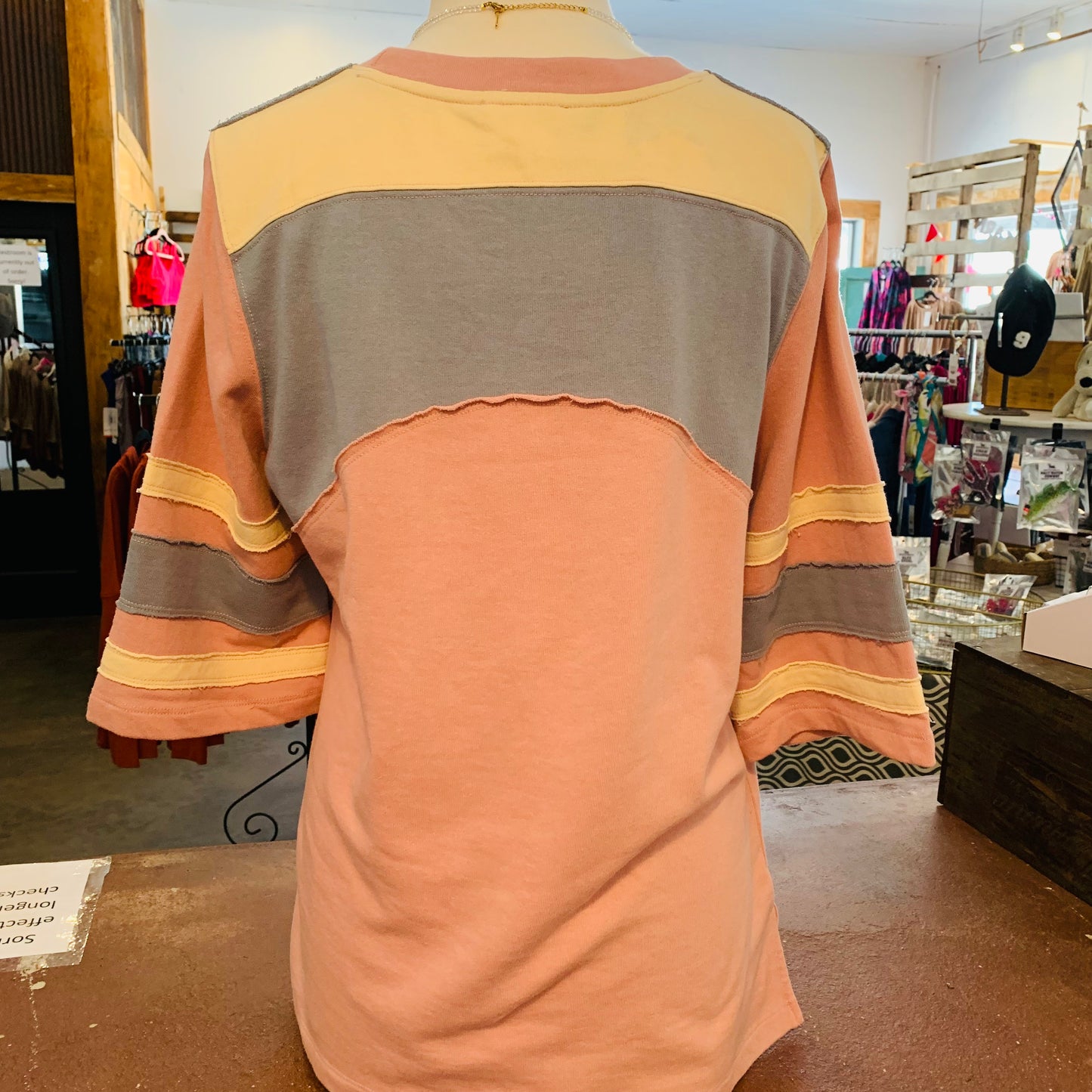 Blush Colorblock Knit Top - Plus