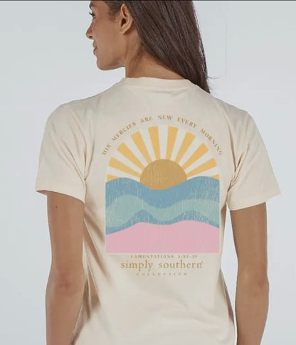 Simply Southern Short Sleeve Tshirt - His Mercies Are New