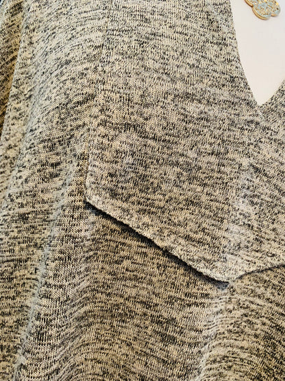 Taupe Two Tone Top - Plus