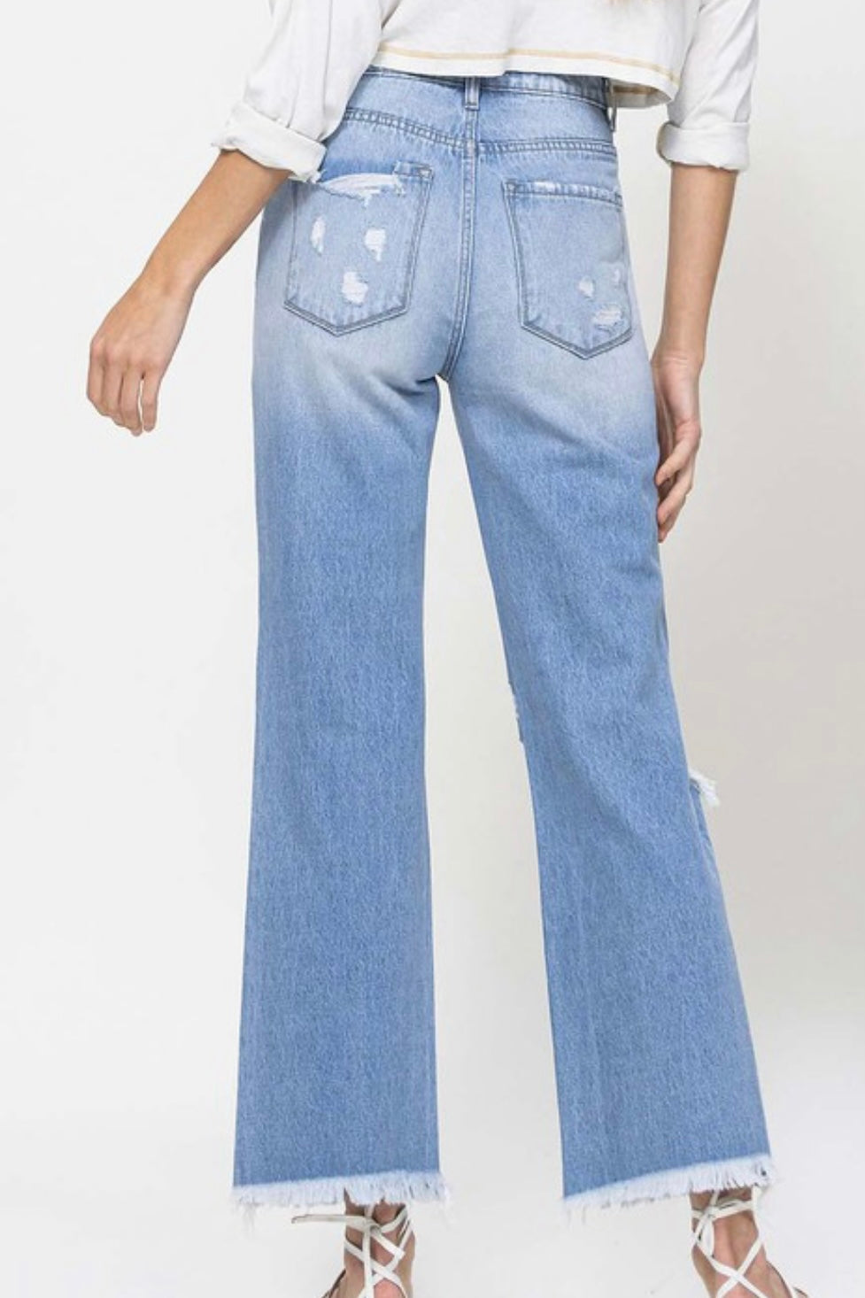Vervet Vintage Ankle Flare Jeans