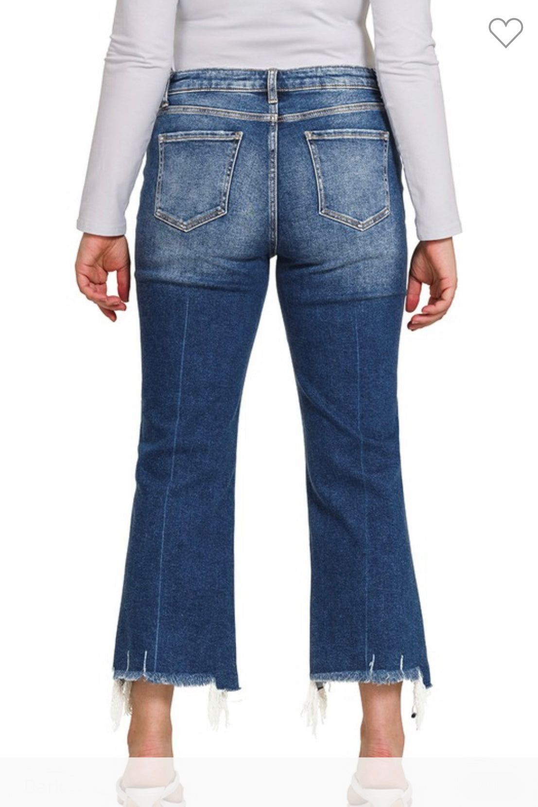 Dark Denim Kick Flare Jeans -  Plus
