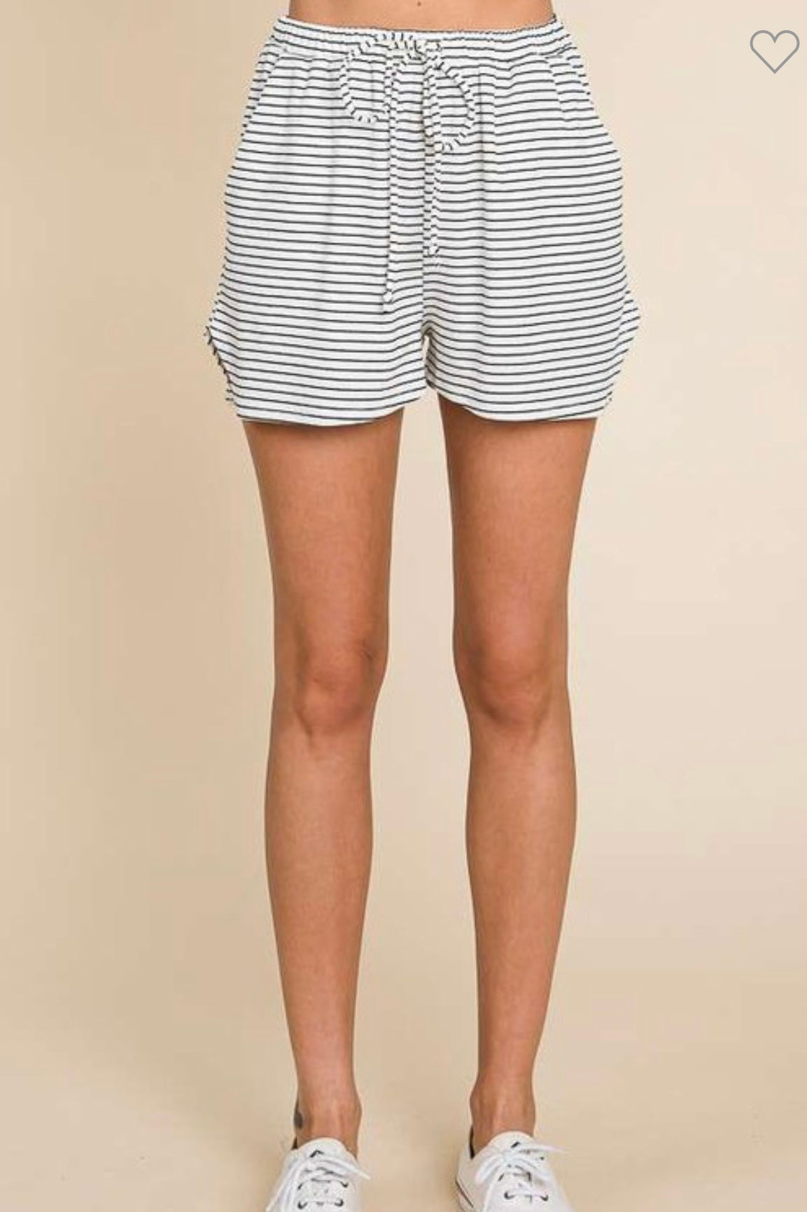 Black Stripe Shorts